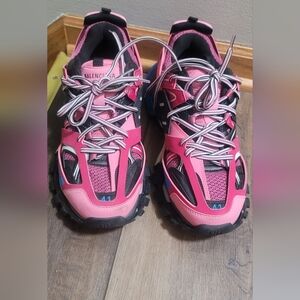 Balenciaga Pink and Blue Sneakers Size 11